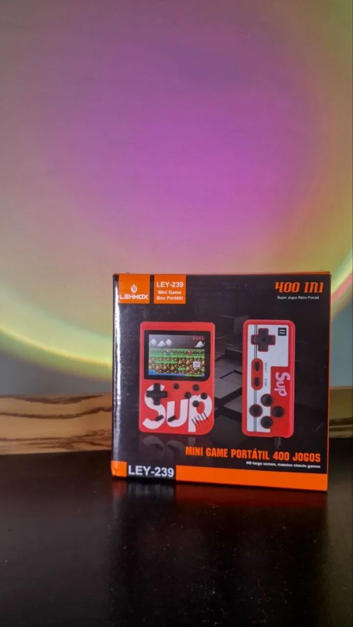 Mini game portátil retrô novo lacrado 