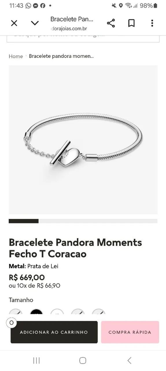 Pulseira Pandora - Foto 4