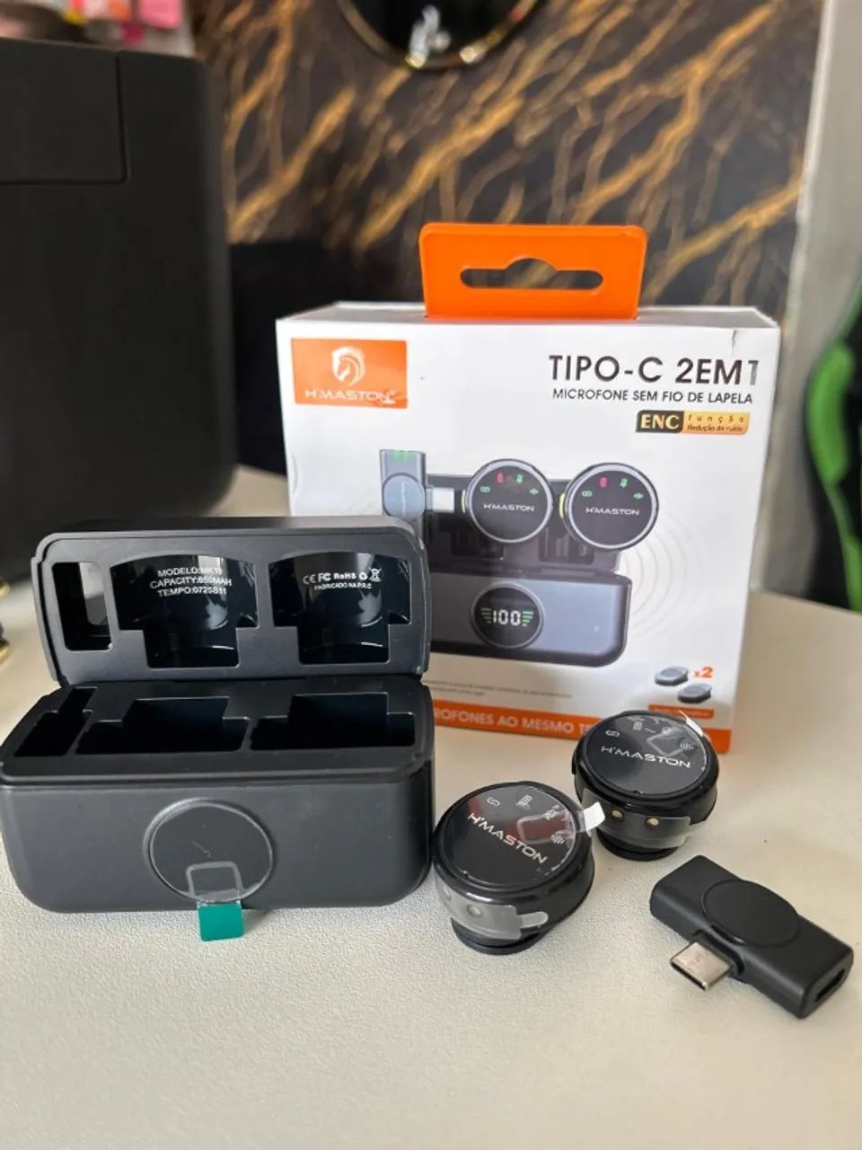 Microfone Lapela Tipo C