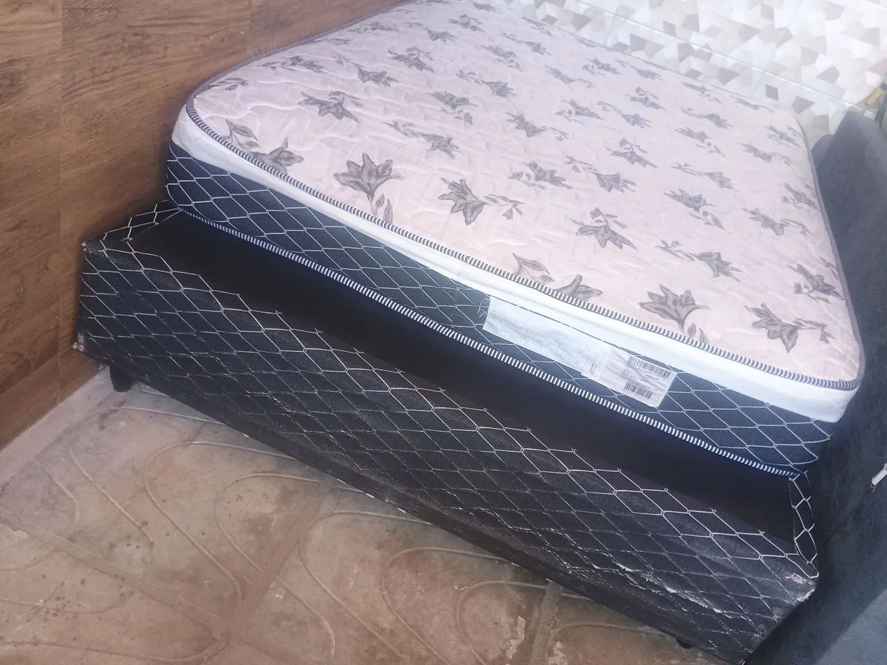 Cama box casal base e o colchão super confortável - Foto 5