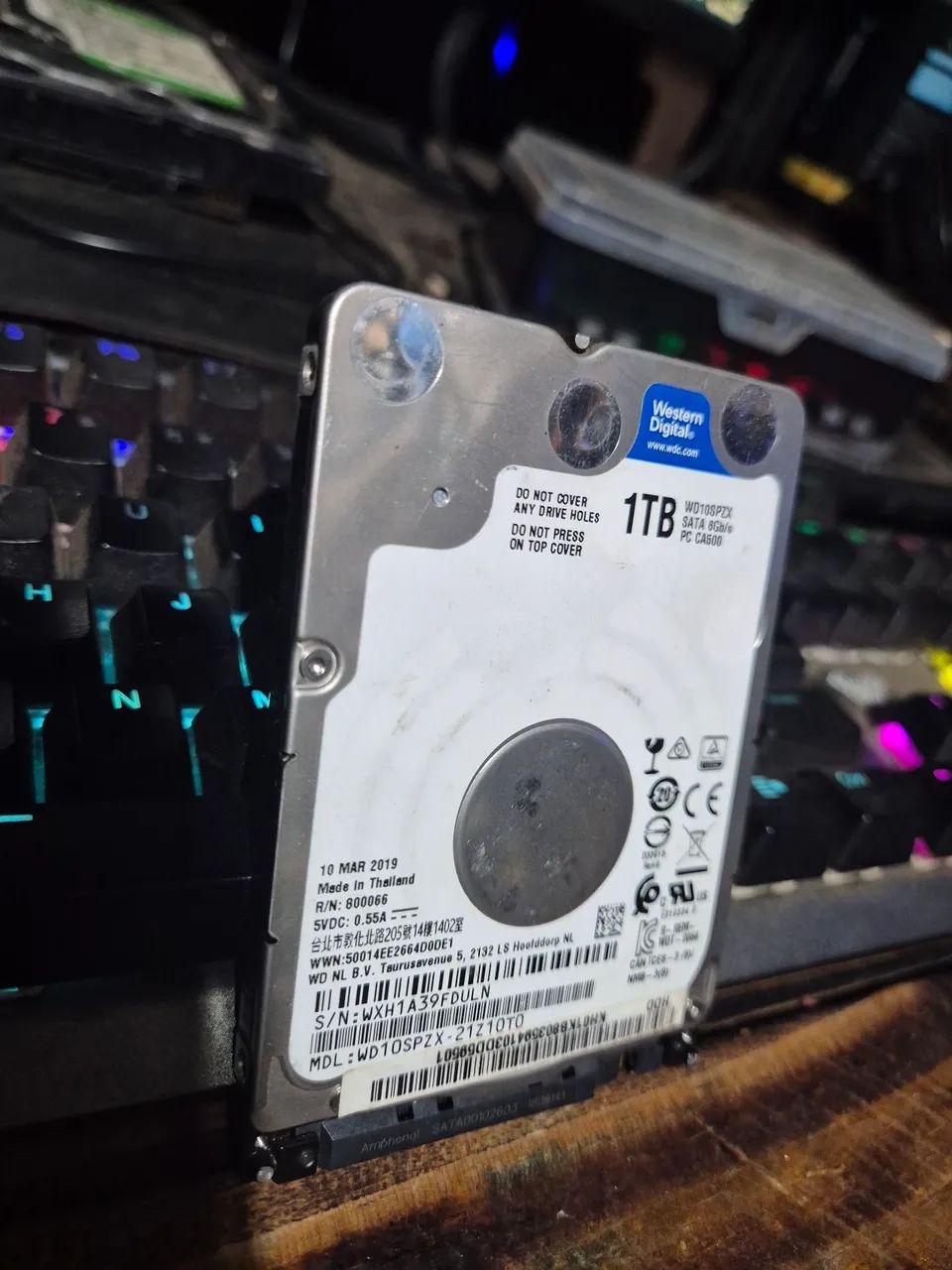 HD notebook 1TB Saúde 100% Testado
