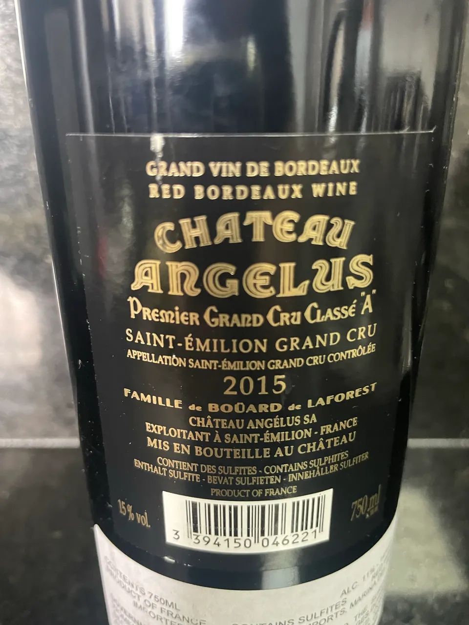 Vinho Francês Chateau Angelus 2015 - Foto 4