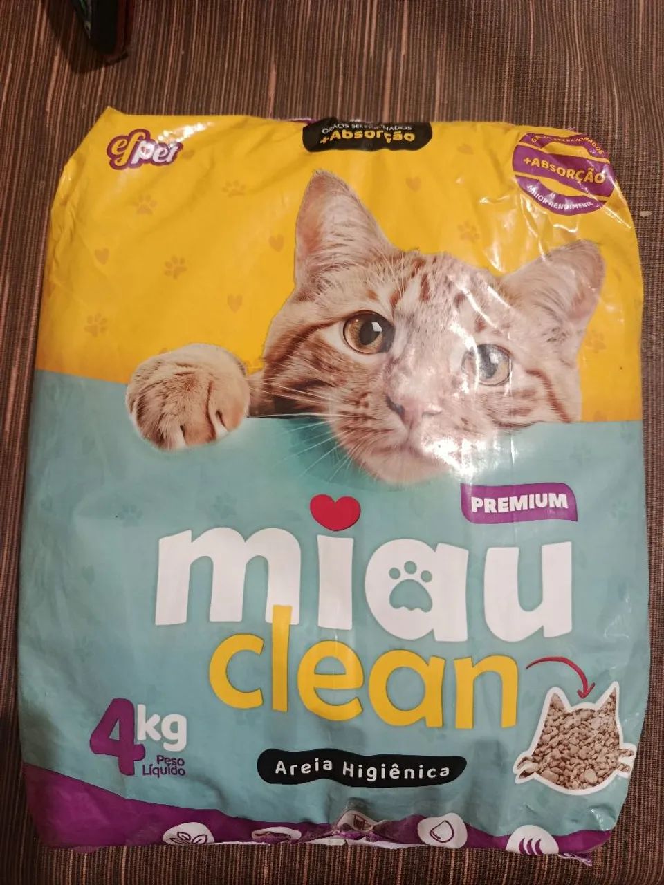 Areia para Gatos Miau Clean