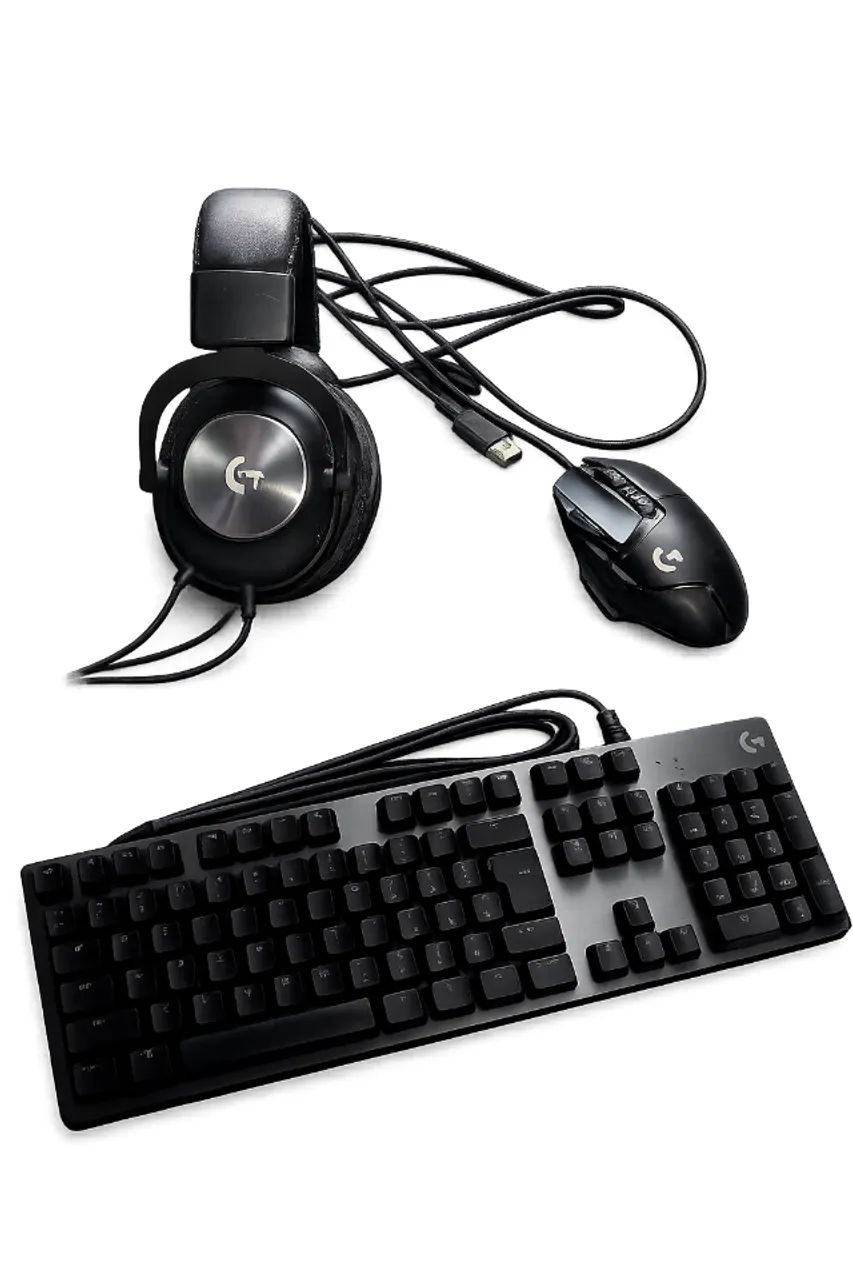 Kit Logitech (Teclado G512 Carbon + Mouse G502 Lightspeed + Headset G Pro) - Funcional - Foto 2