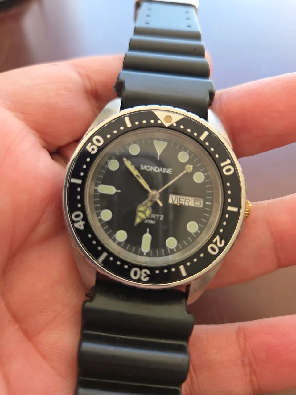 Raro Relógio Mondaine Diver 300m - Foto 3