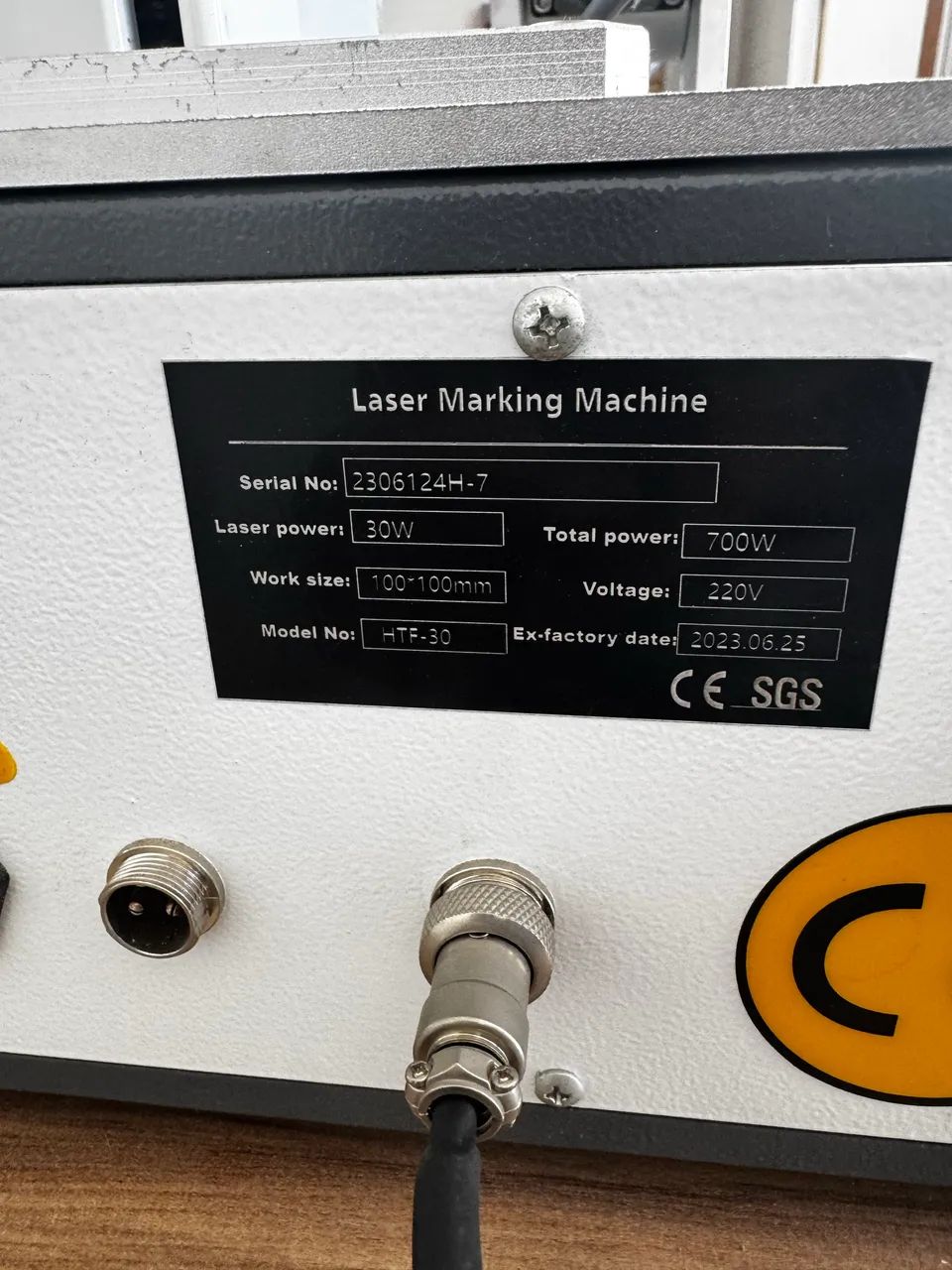 Fiber laser 30w completa com eixo rotativo  - Foto 2