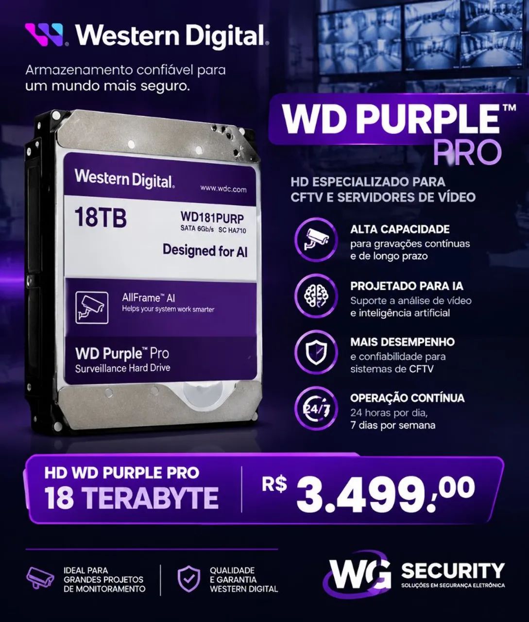 HD 18 TERABYTE PURPLE 