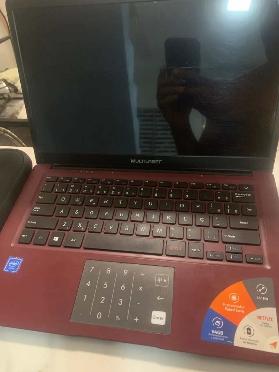 Notebook Multilaser Red 64Gb Netflix integrado processador Intel  placa de vídeo intel R 