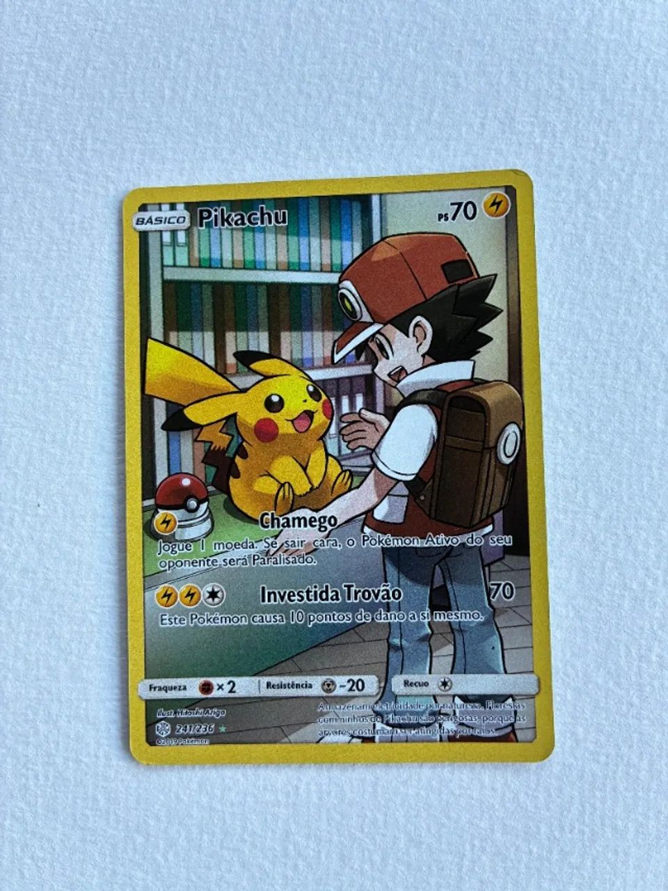 Carta Pokémon Pikachu 241/236 Arte Expandida Eclipse Cósmico - Foto 5