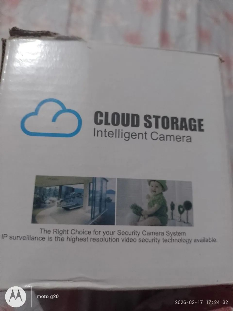 Câmera cloud storage inteligente 