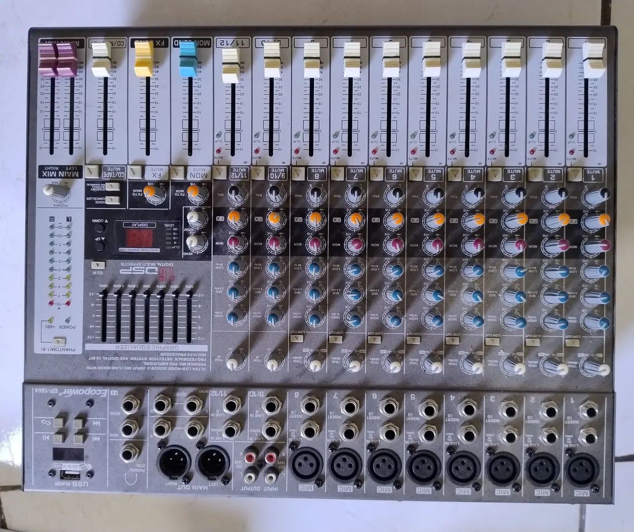 Mesa de Som Profissional Ecopower EP-1604