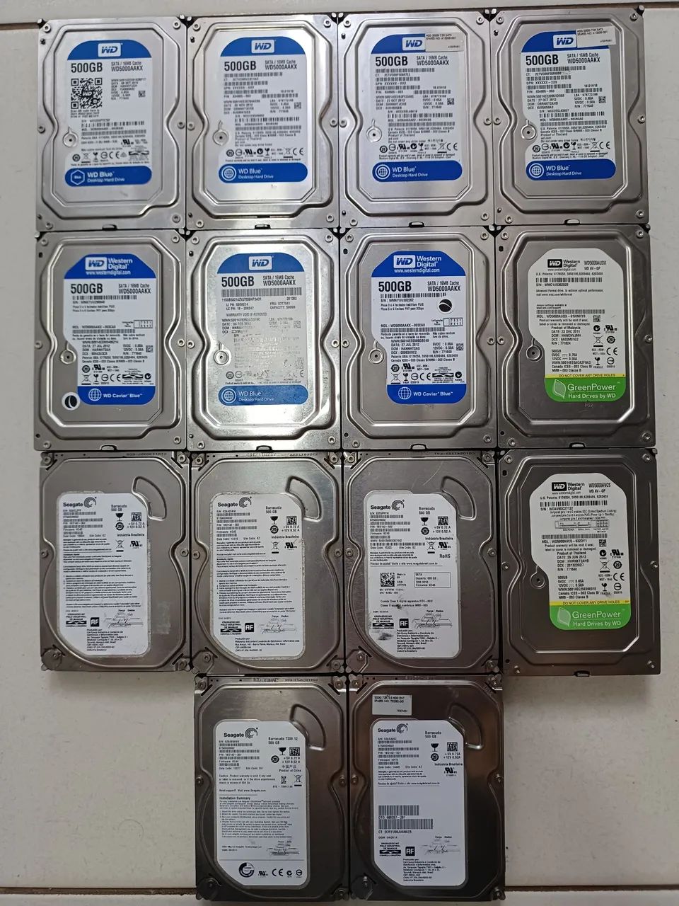 14 Hds 500 Gb desktop CPUs  - Foto 4