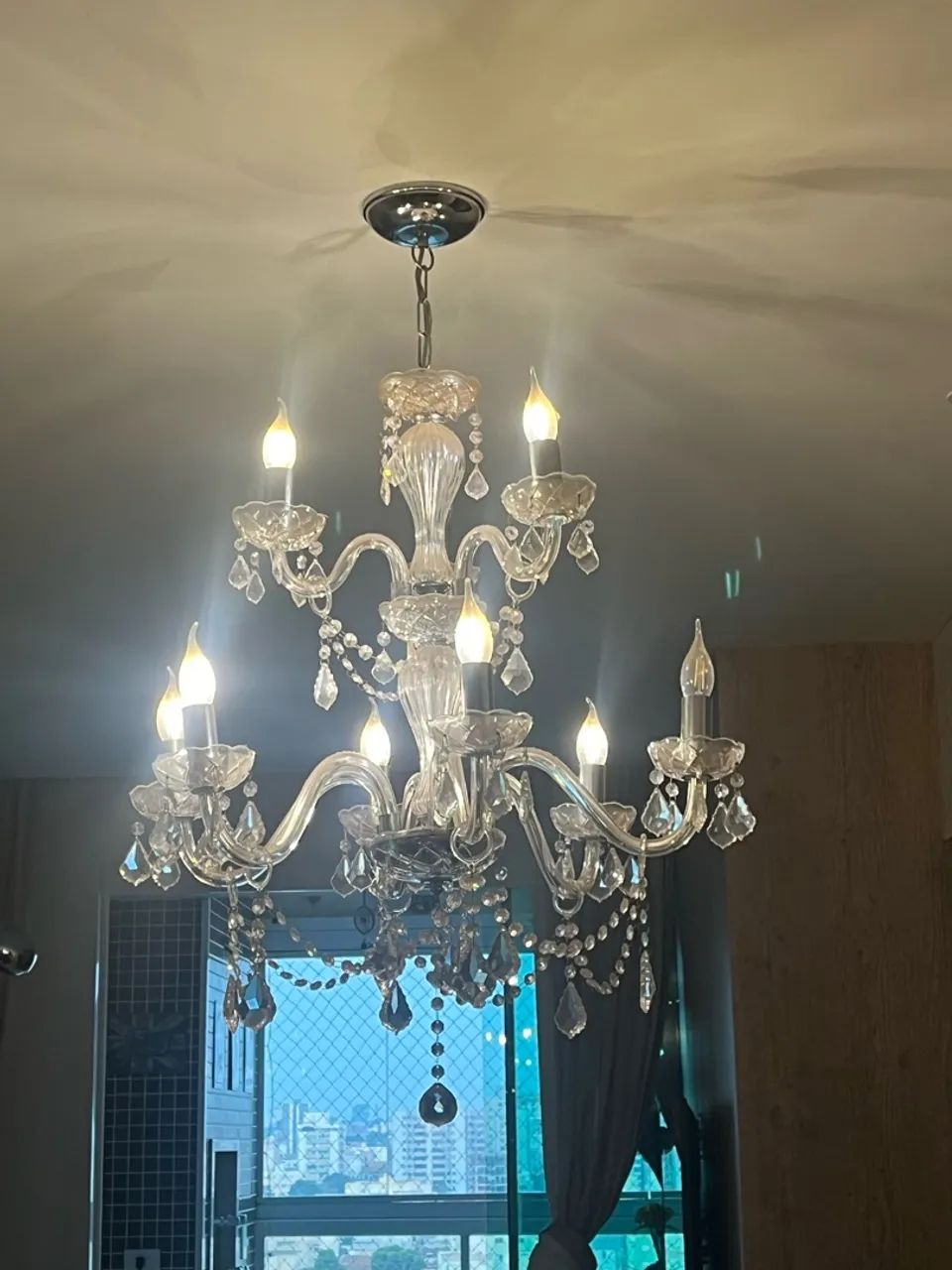 Lustre provençal de cristal