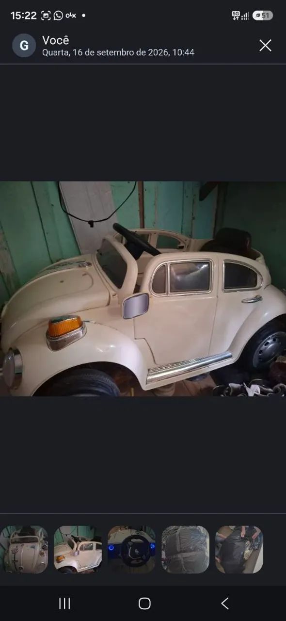 Fusca elétrico infantil  - Foto 2