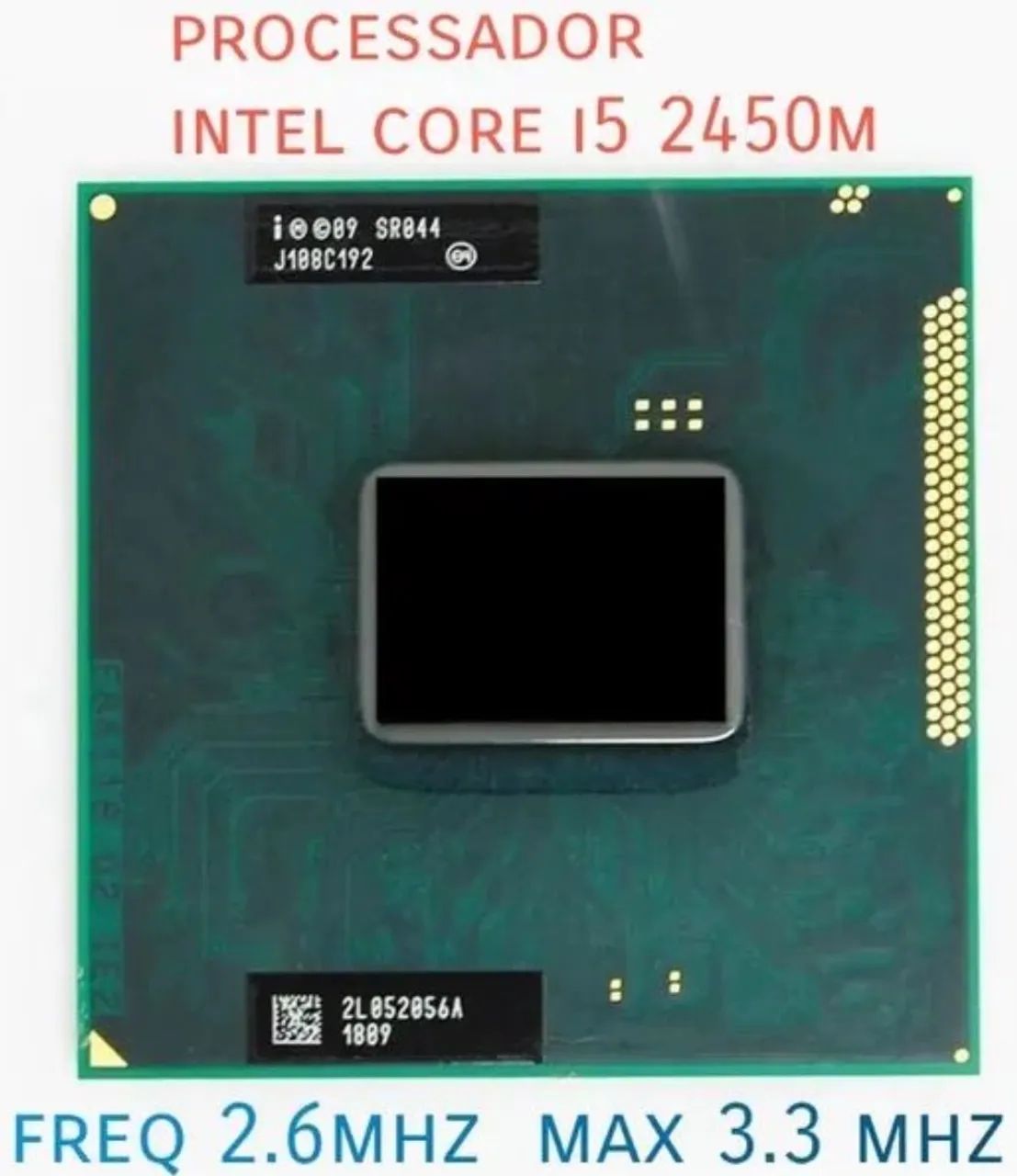 Processador i5 2450m 2.5 ghz pentium socket 998rpga 