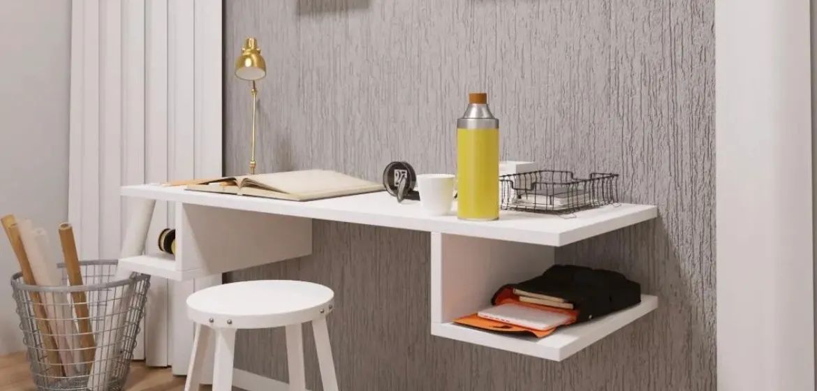 Mesa suspensa de MDF