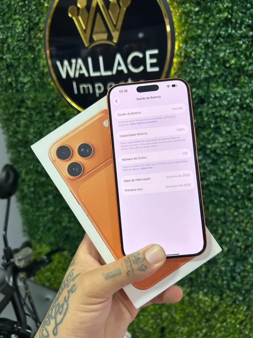 17 pro max iPhone 256 barato e novo  - Foto 3
