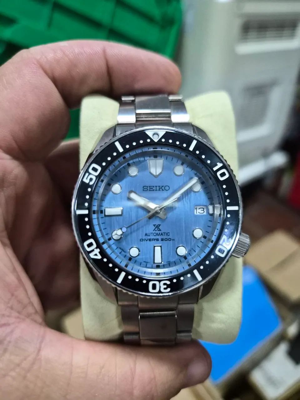 Relogio Seiko Prospex Marine Master reduced MM200 Edição Limitada Glacier 