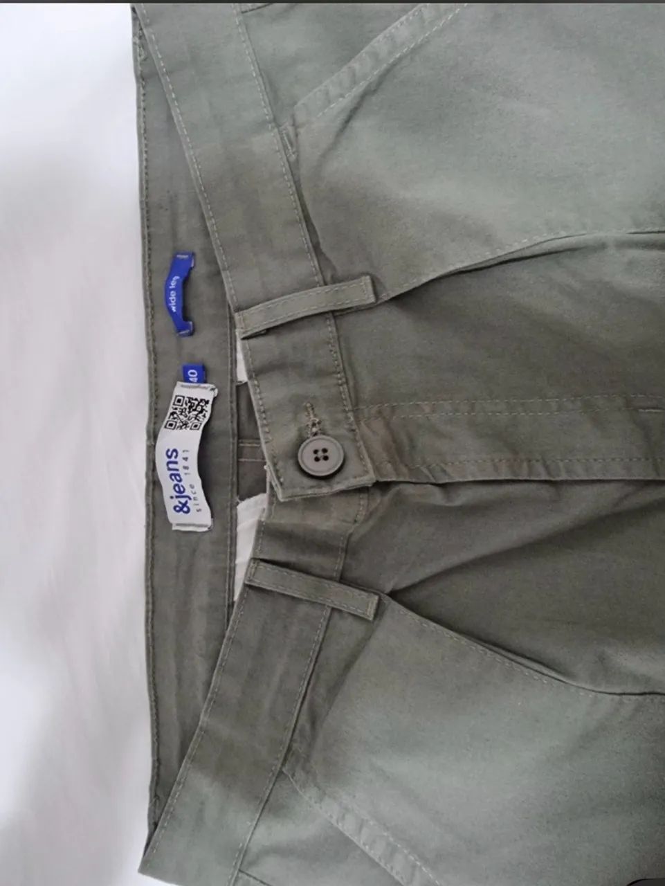 Calça de sarja cargo wide leg - Foto 3