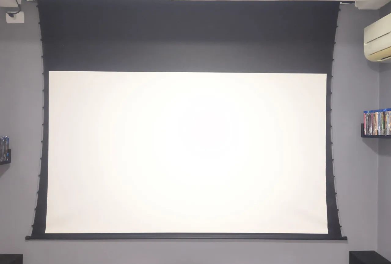 Tela projeção elétrica tensionada widescreen 200 polegadas Sumay