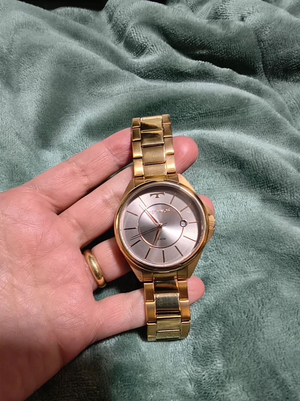 Relógio Technos Dourado Feminino  - Foto 5
