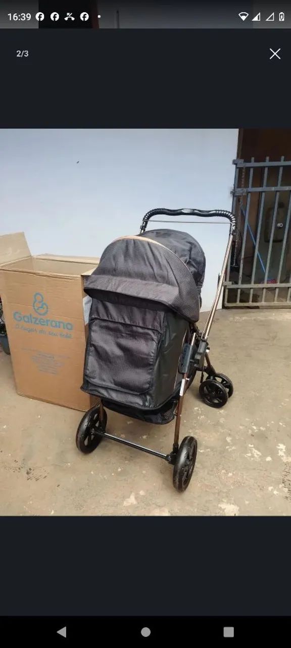 Carrinho de bebê Galzerano semi novo - Foto 2