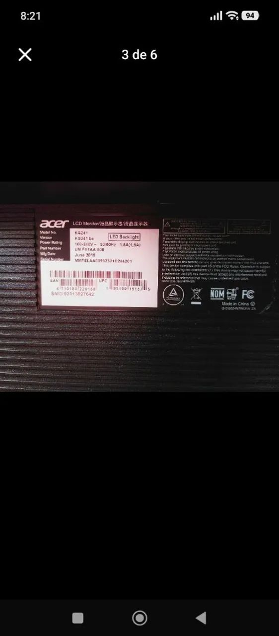 Monitor Acer 75Hz - Foto 2