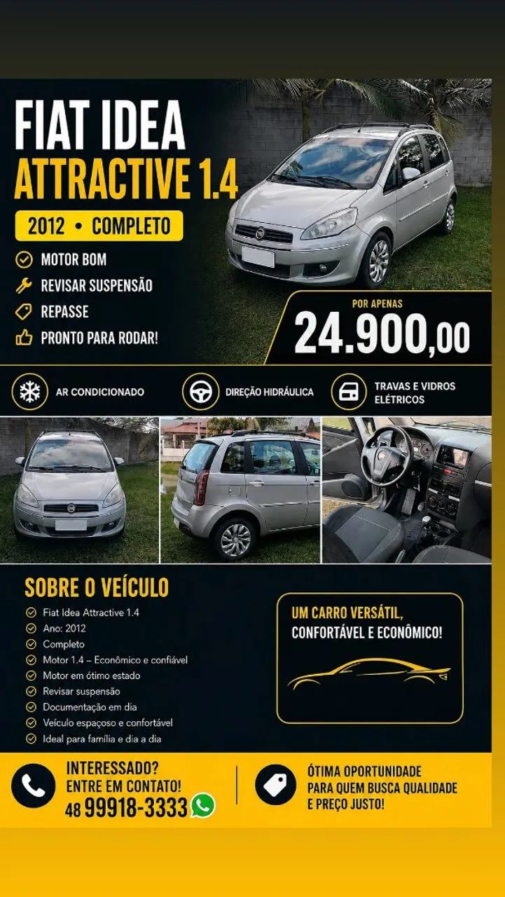 Fiat Idea Attractive 1.4 Fire Flex 8V 5P 2012