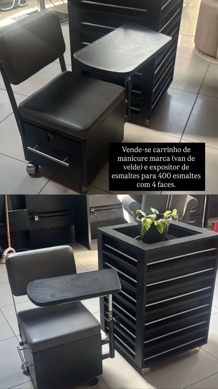 Carrinhos de manicure da marca van de velde 
