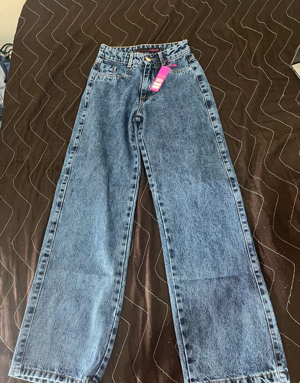 Calça Wide Leg Marmorizada Premium-tam 34 (nunca usada)