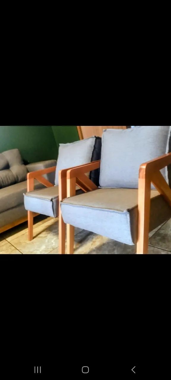Vendo sofá 3mt + 2 poltronas  - Foto 2