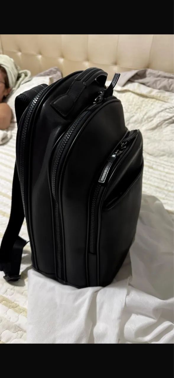 Mochila Mont blanc couro original - Grande - Foto 3