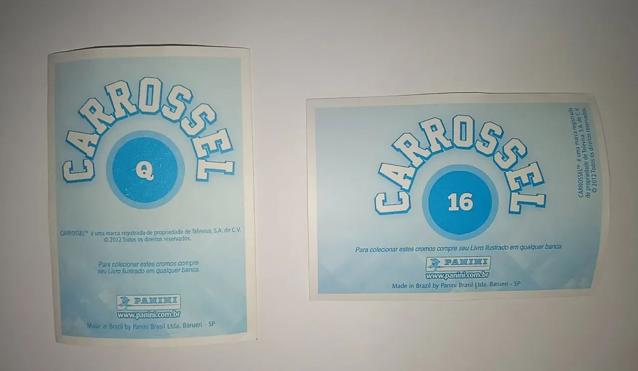 2 figurinhas Carrossel - Foto 2