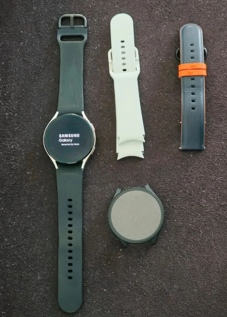 Samsung Galaxy Watch 4 44mm Prata + 2 Pulseiras + Capa Protetora - Foto 5