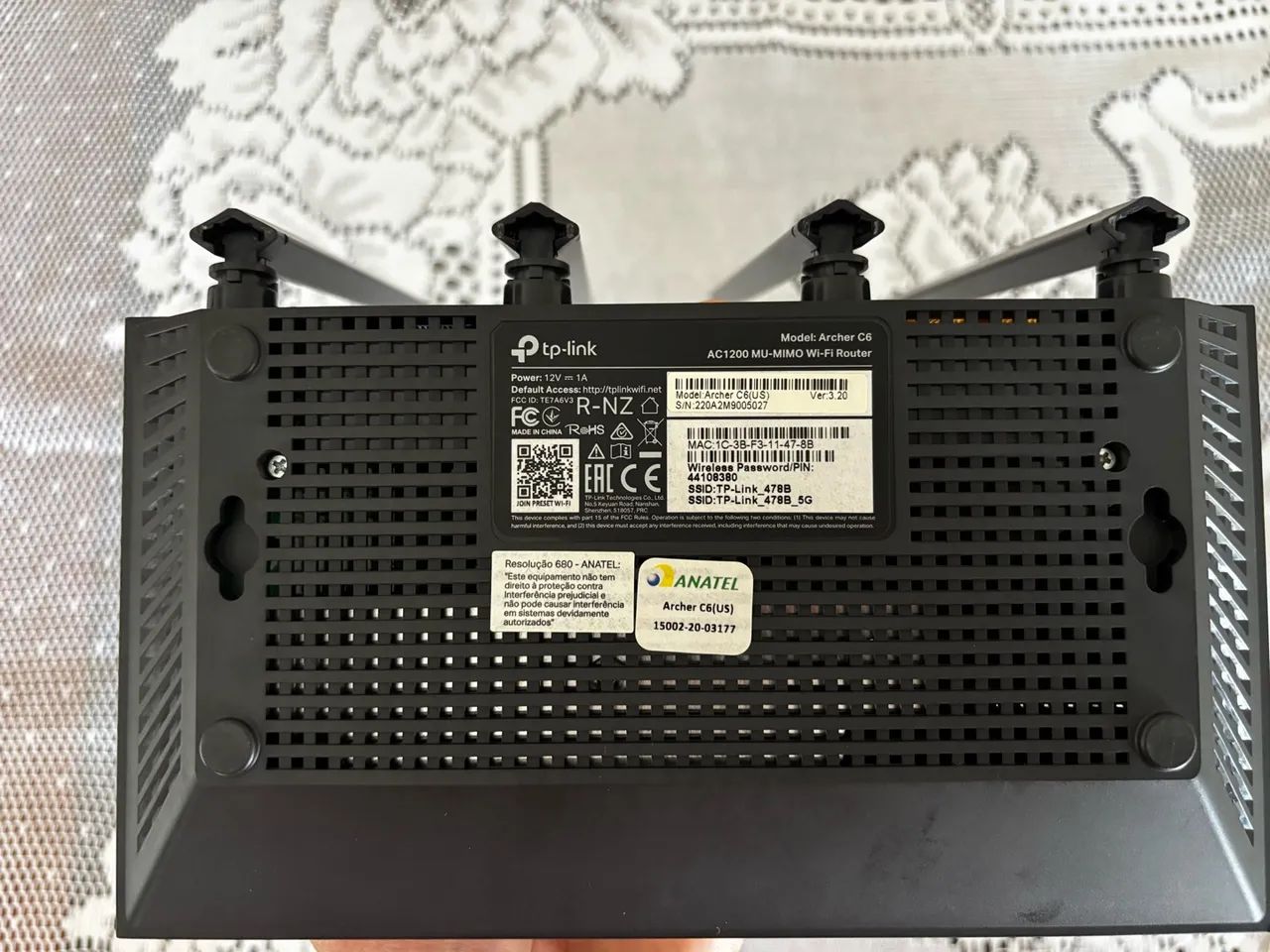 Roteador TP-Link Archer C6 AC1200 Gigabit ? 4 Antenas - Foto 3