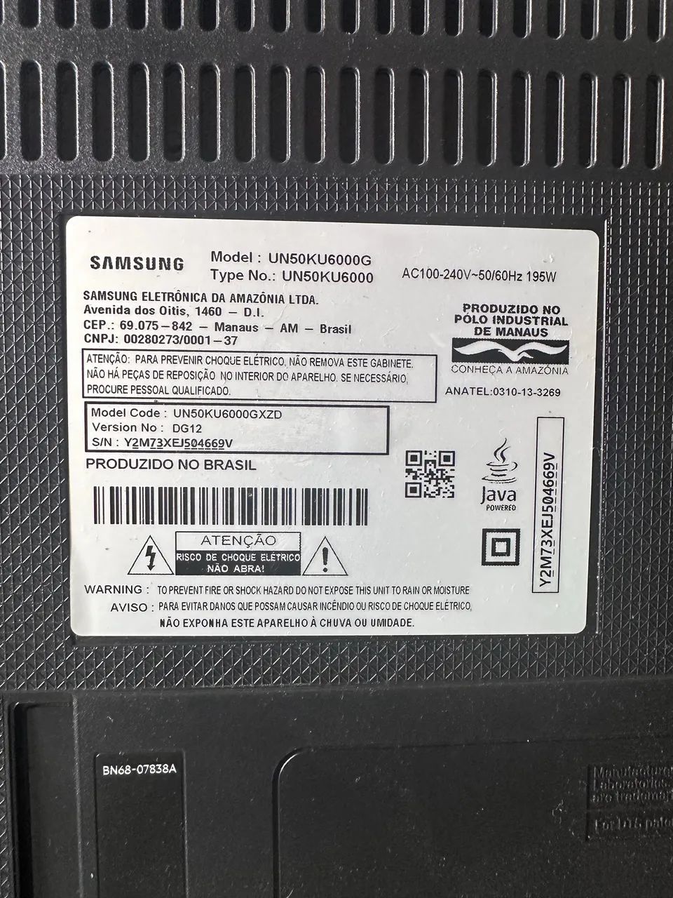 Tv Samsung 50 polegadas (com defeito) - Foto 2