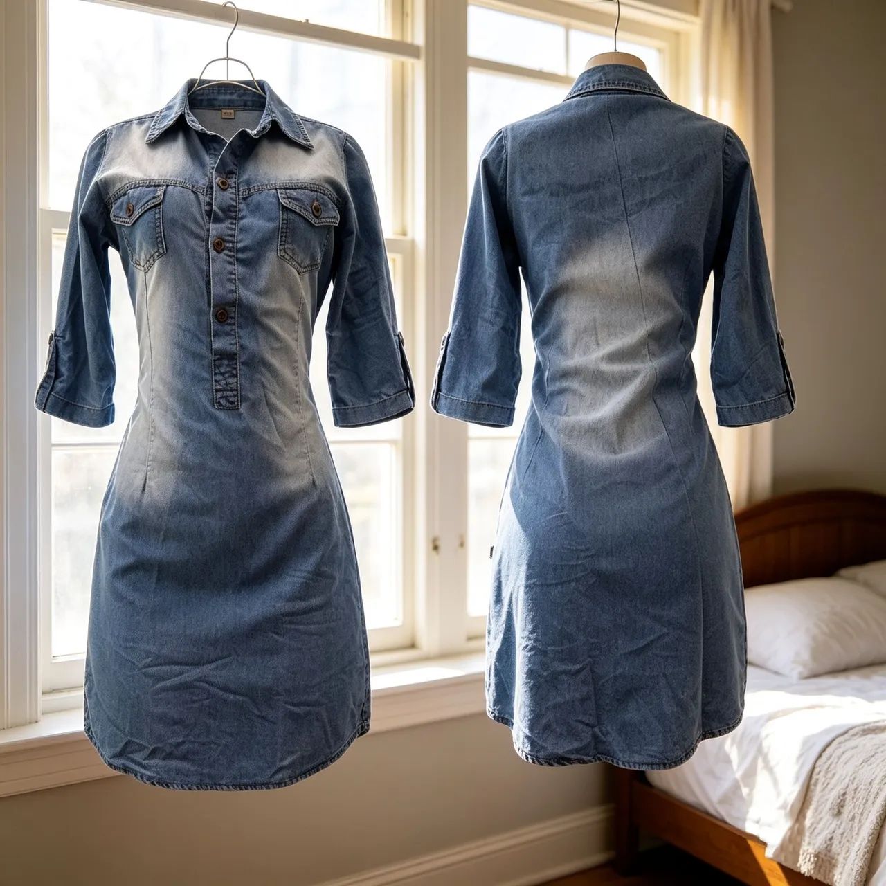 vestido jeans azul pp - Foto 3
