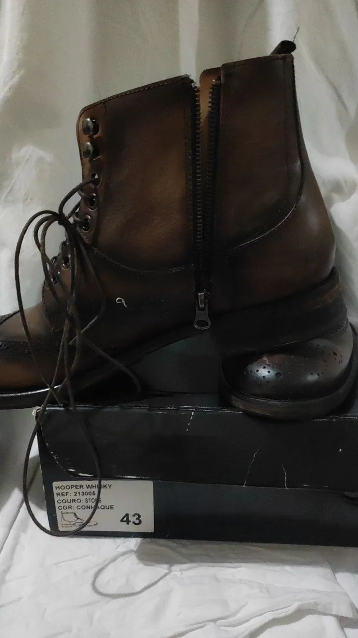 Bota coturno Hopper Original Conhaque 43 - Foto 3