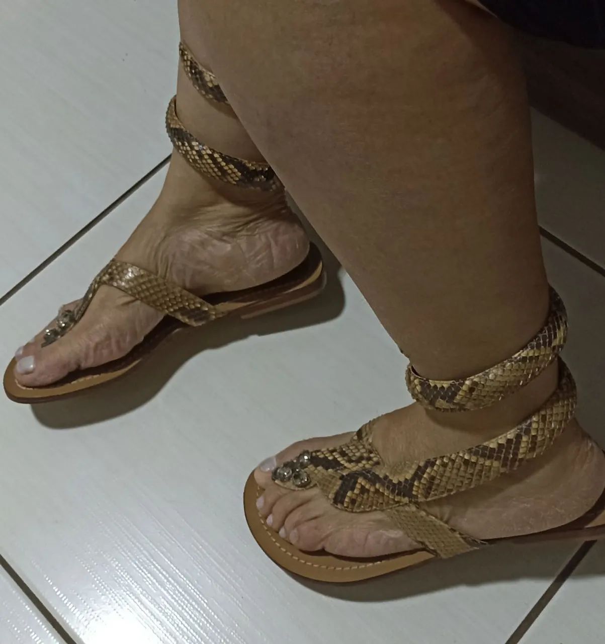 Sandália Animale cobra rasteirinha  - Foto 4