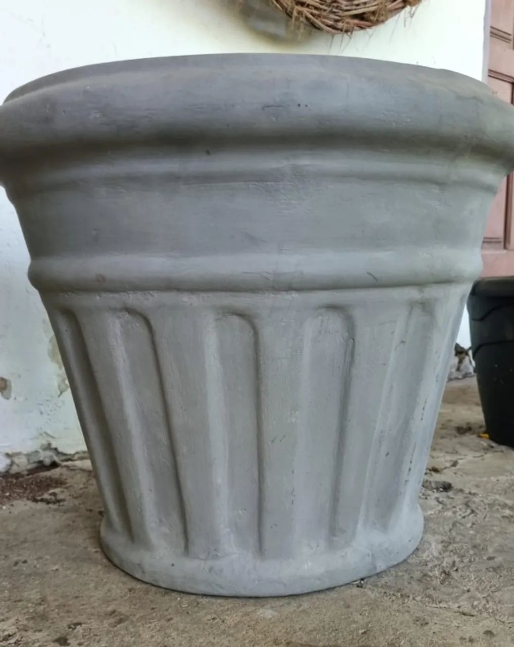 Vaso de Cimento 42cm | Vaso Grande para Plantas e Jardim - PRONTA ENTREGA!