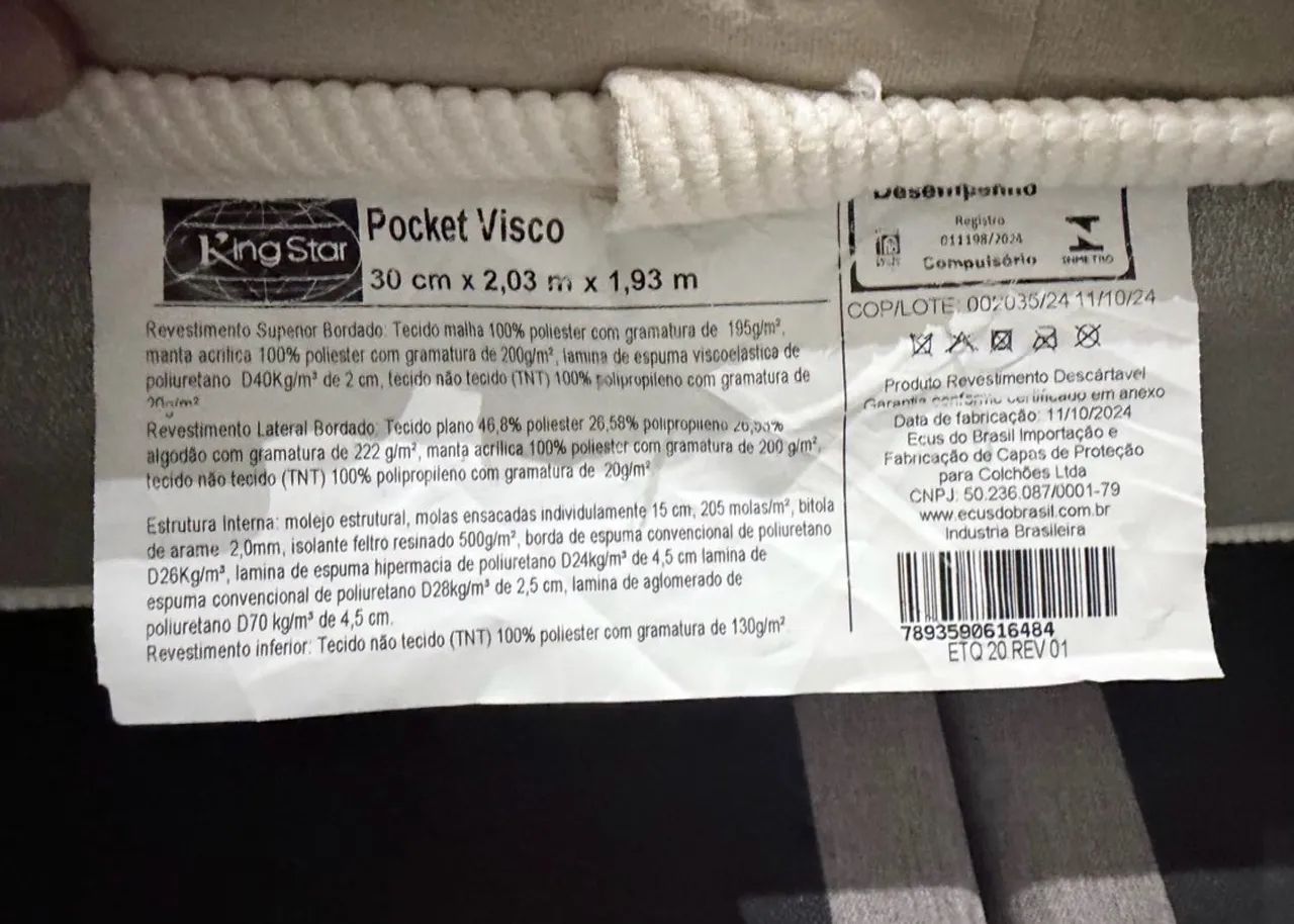 Colchão king size Impecável  - Foto 3