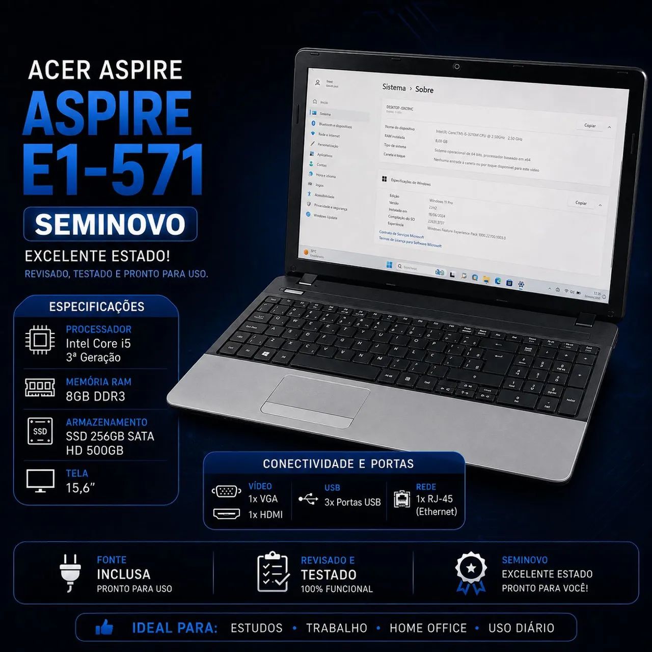 Notebook Acer Aspire e1 - Foto 3