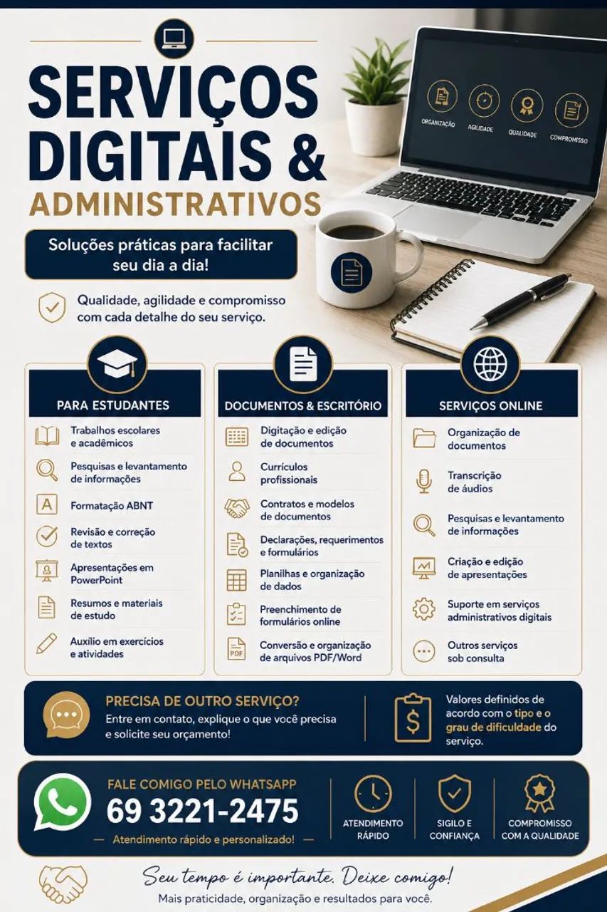 Serviços digitais e administrativos 