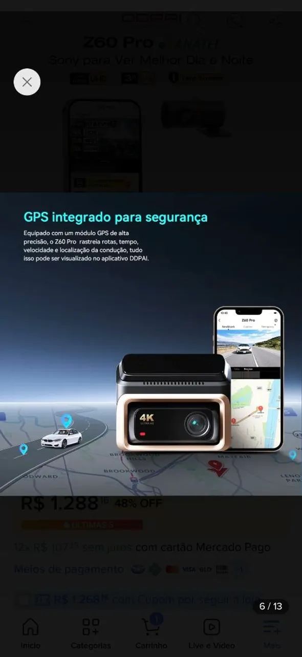 Camera veicular Ddpai z60 pro - Foto 5