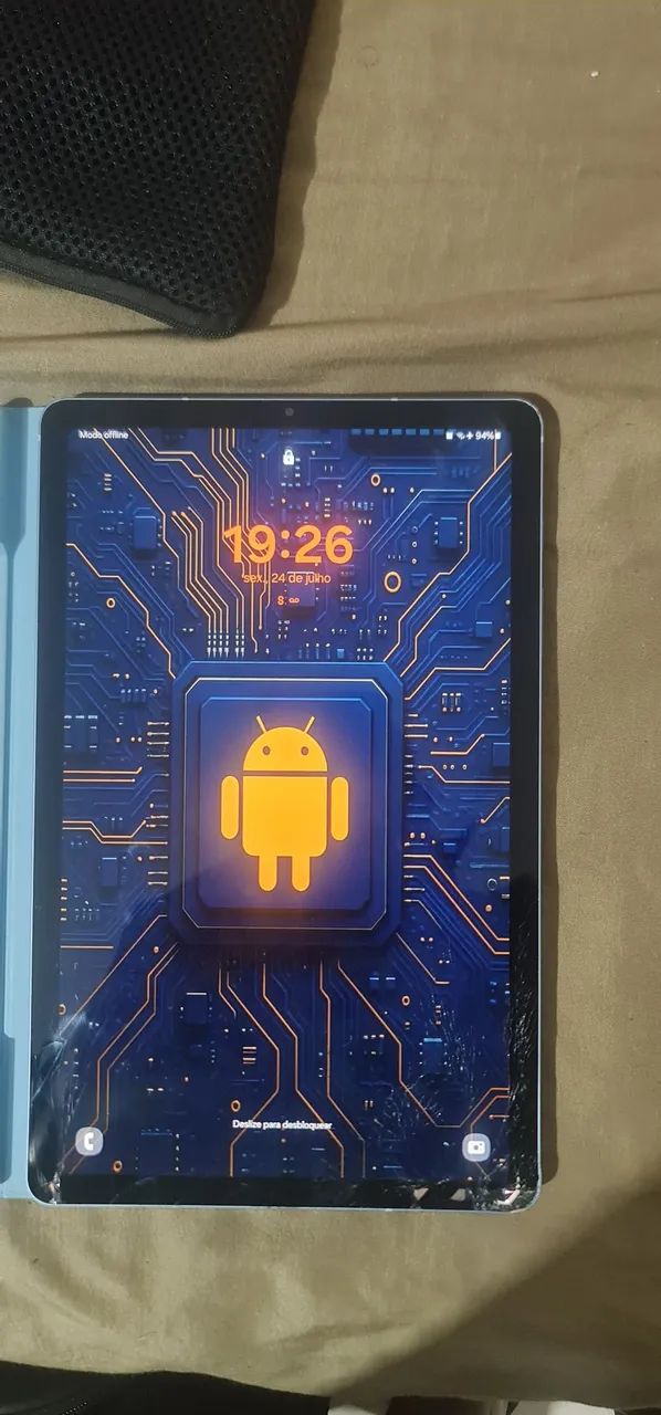 Tablet s6 4g 64gb capa e caneta e caixa