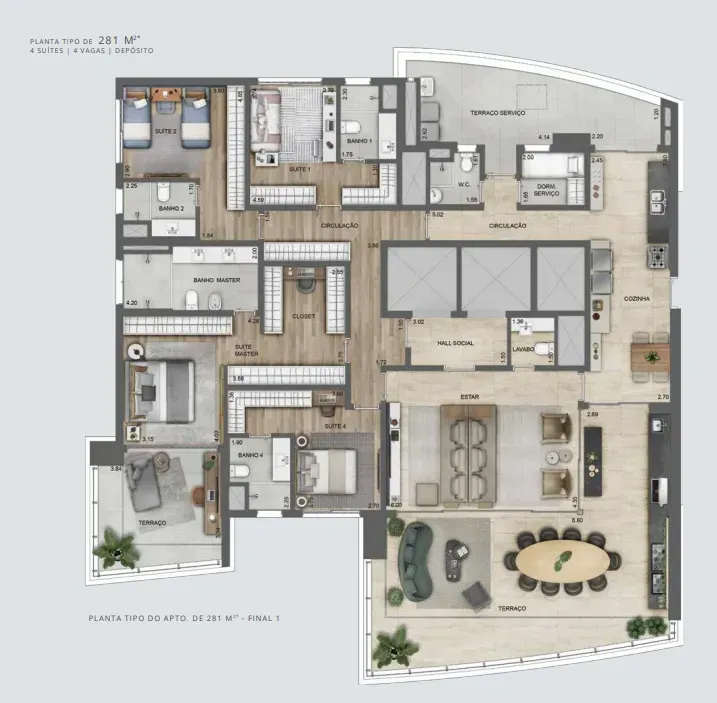 PLANTA 281m²