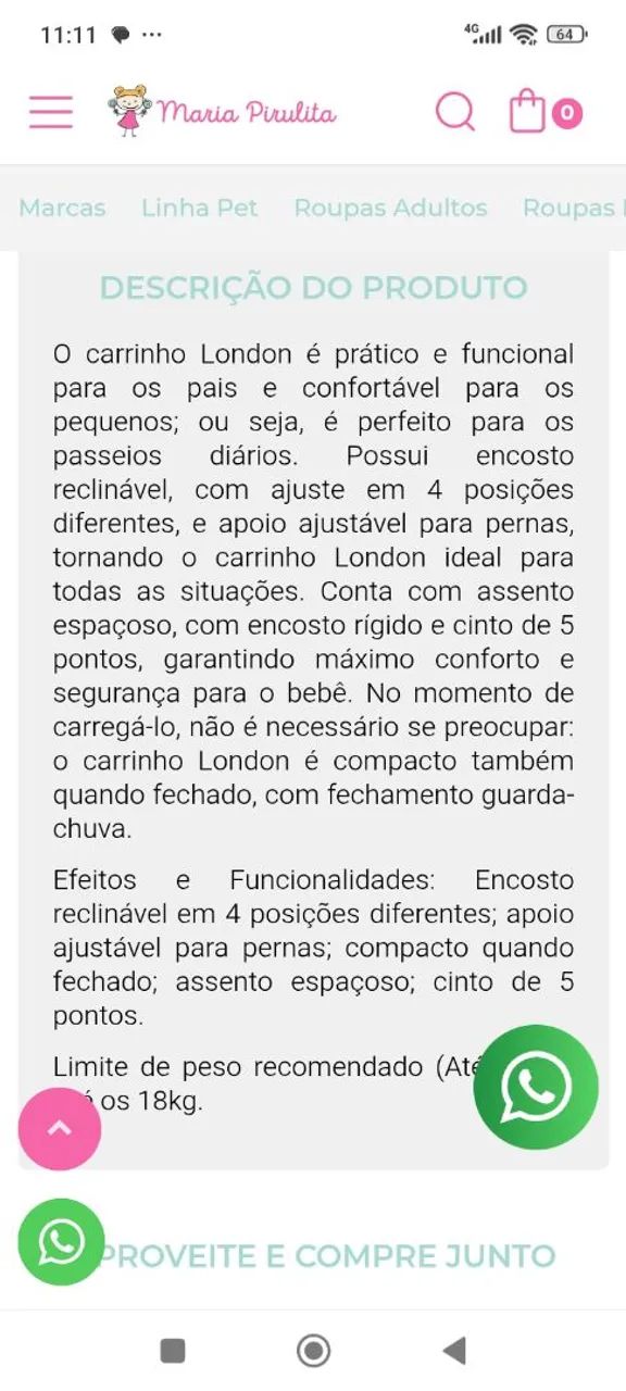 Carrinho de passeio