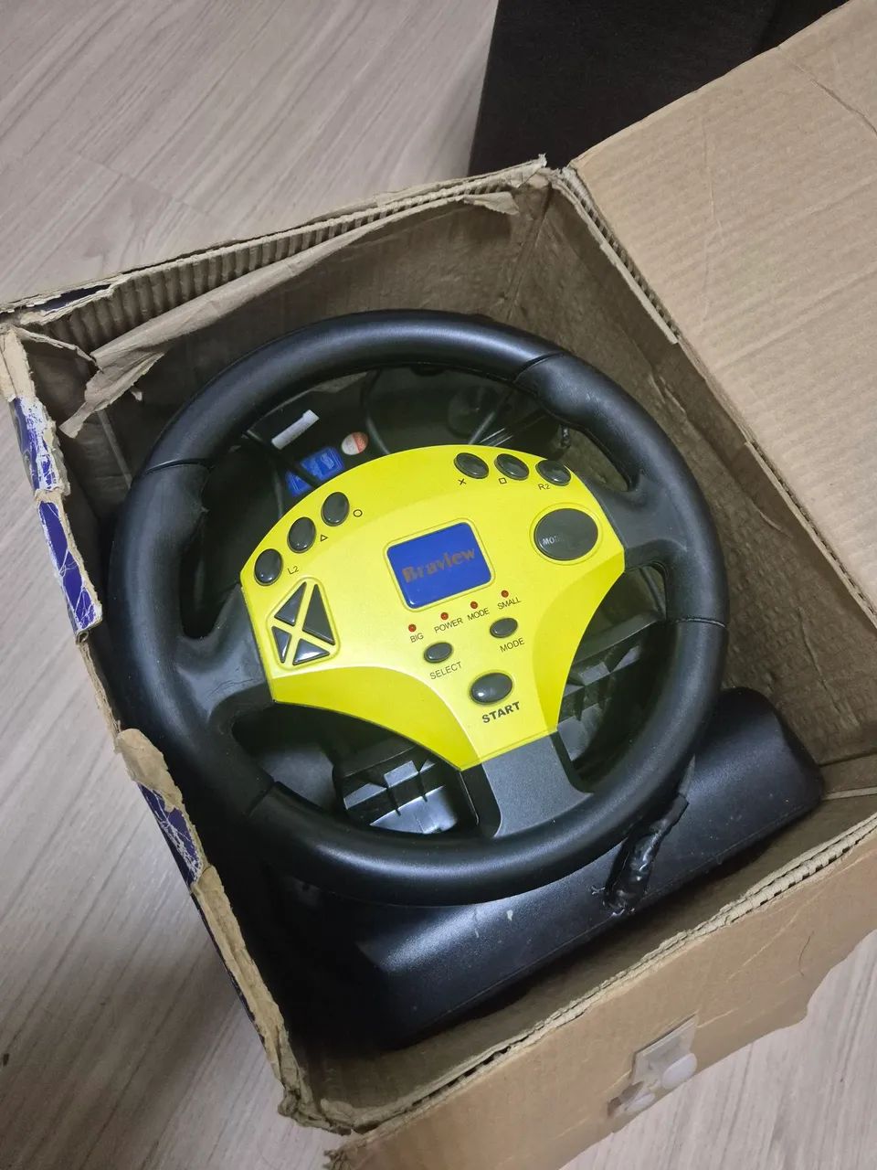 Volante Para PS2 - Braview 3 em 1
