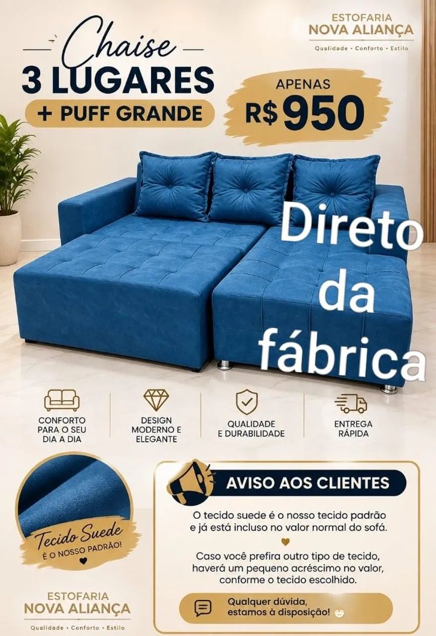 Sofá sofisticado por um excelente valor - Foto 3