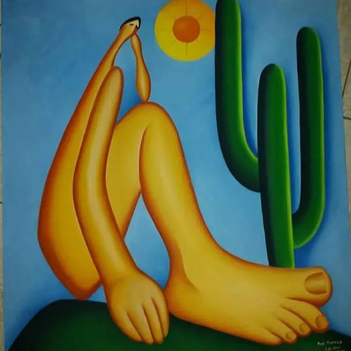Quadros pintados há mão em tecido  - Foto 3